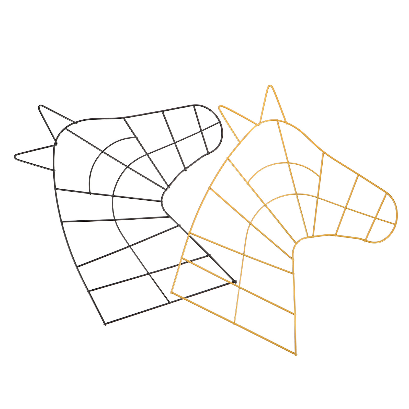 Wreath Form Wire - 2Pcs Horse Head Wire Wreath Form