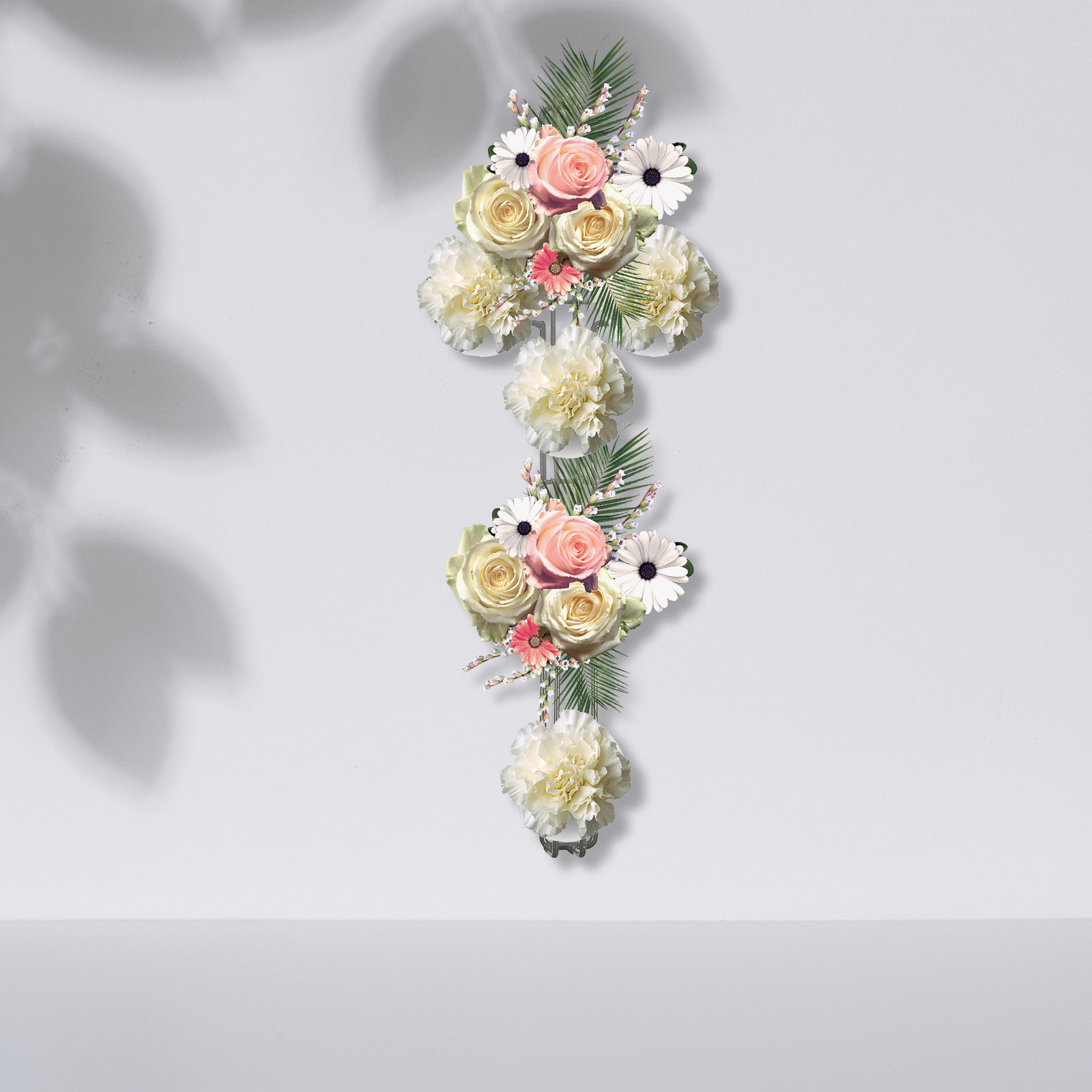 Wreath Form Wire - Cross Shape Iron Wreath Frame Solid