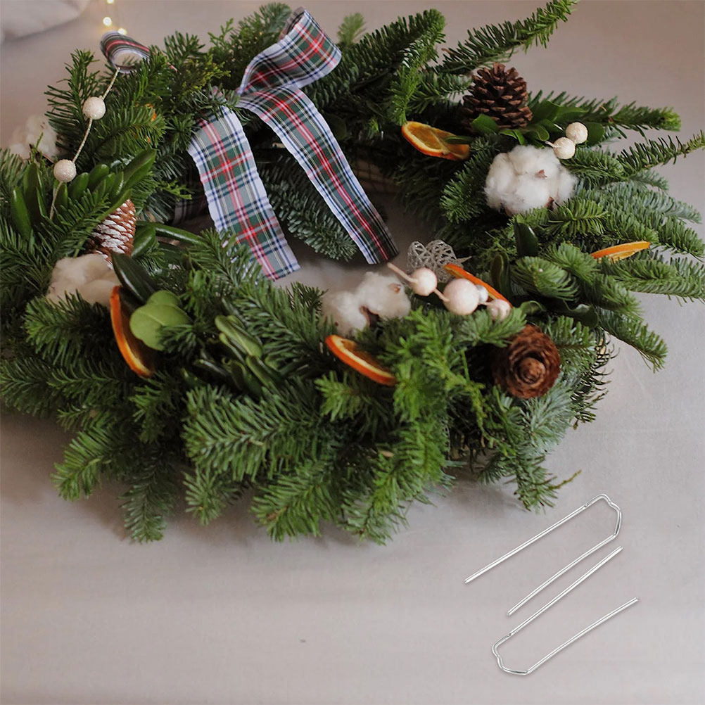 Wreath Form Wire - 150Pcs Strong Galvanized M Shaped Floral