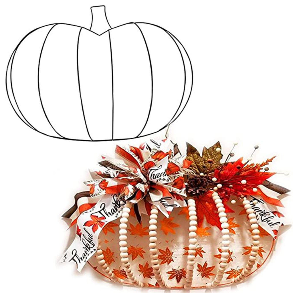 Wire Wreath Frame Metal Pumpki - Wreath Form Wire avis et prix