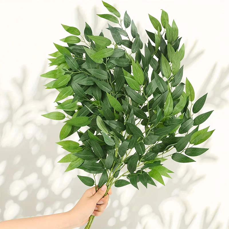 10PCS Artificial Plants Italia - Ruscus Stem Faux avis et prix