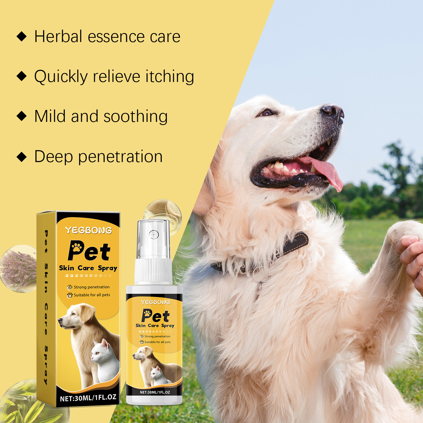 Pet Skin Care Spray Cat Dog Mo - Preserved Moss Sheet avis et prix