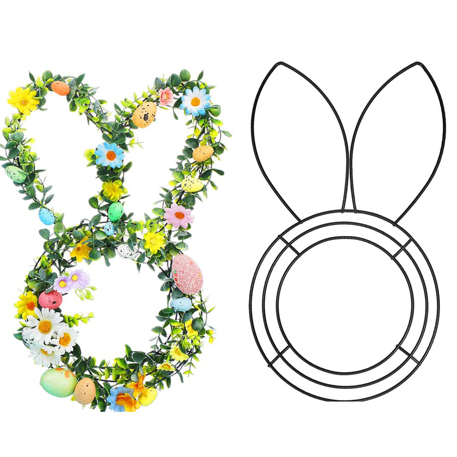Easter Bunny Shaped Wire Wreat - Wreath Form Wire avis et prix