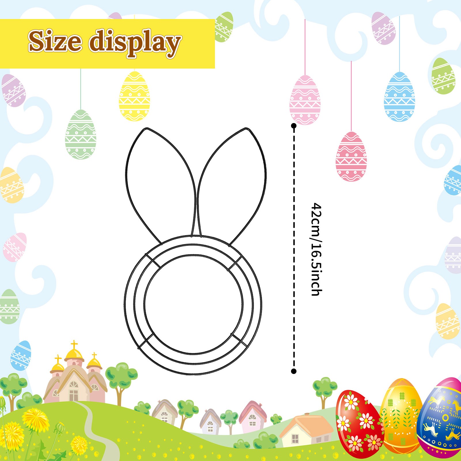 Easter Bunny Shaped Wire Wreat - Wreath Form Wire avis et prix