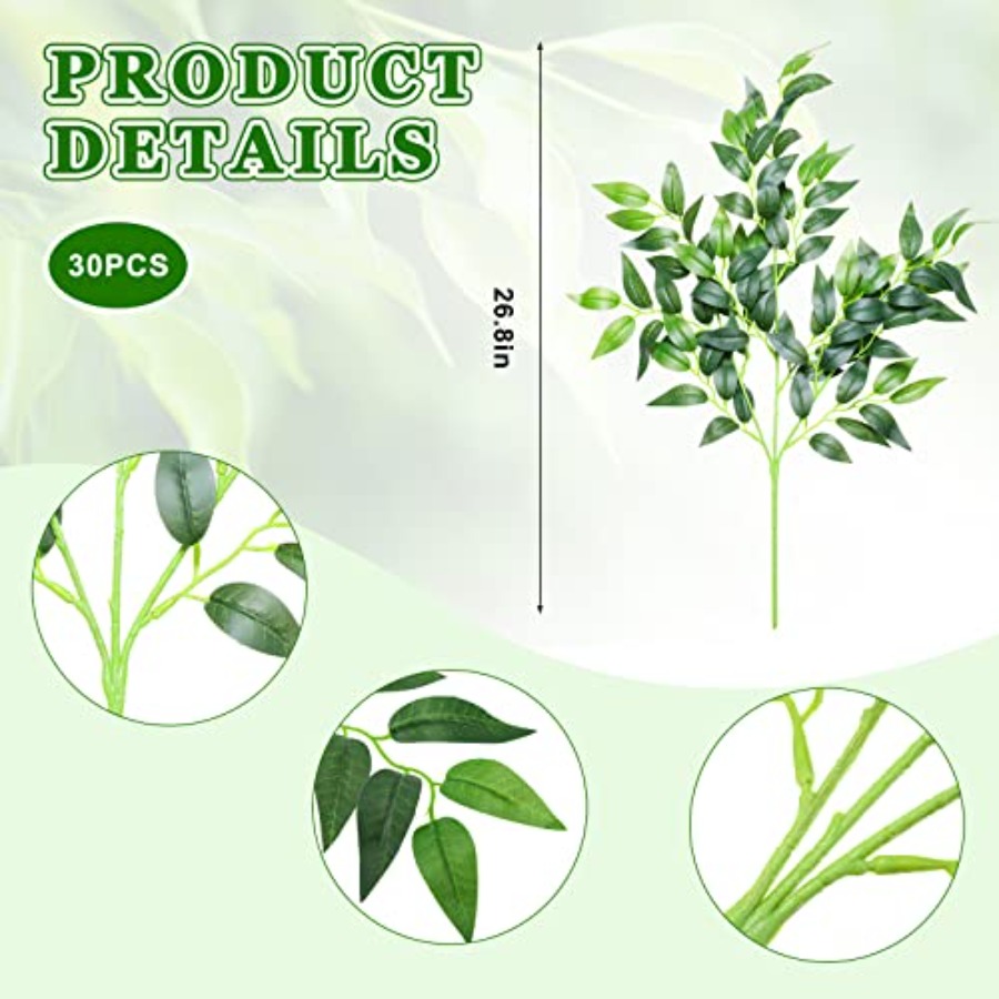 Pcs Artificial Italian Ruscus  - Ruscus Stem Faux avis et prix