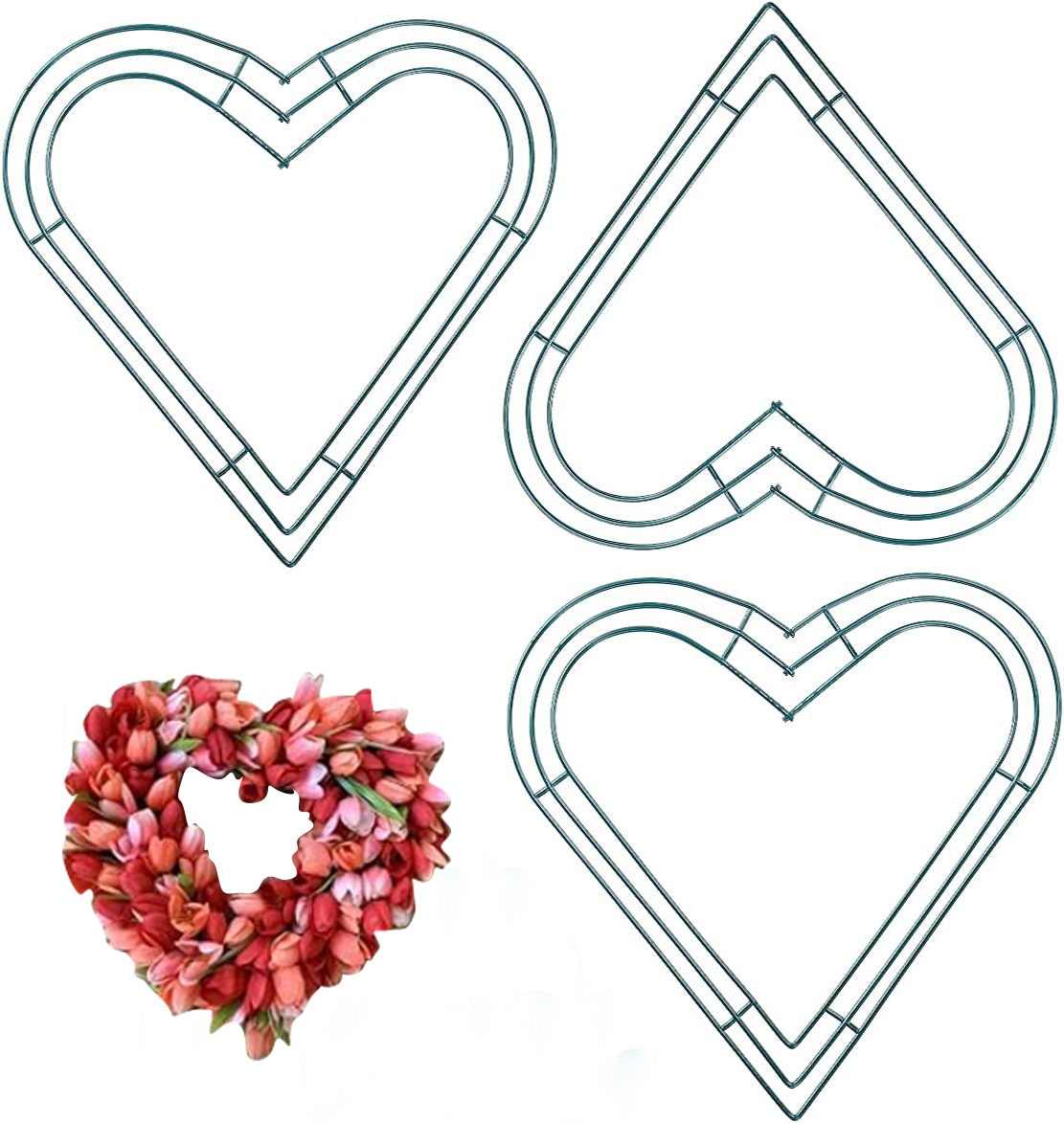 3 Pack Premium Metal Heart  Fo - Wreath Form Wire avis et prix