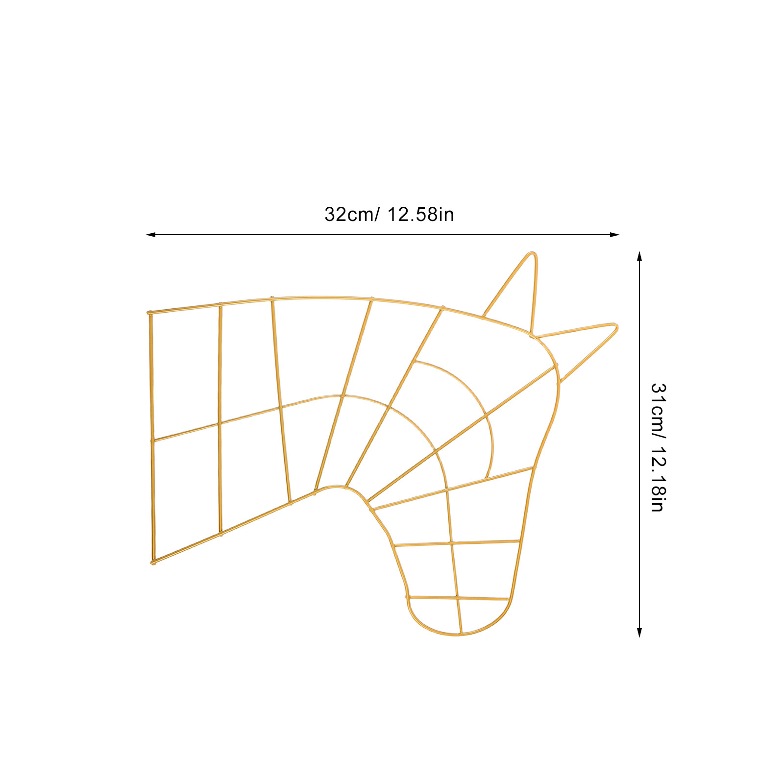 2Pcs Horse Head Wire Wreath Fo - Wreath Form Wire avis et prix