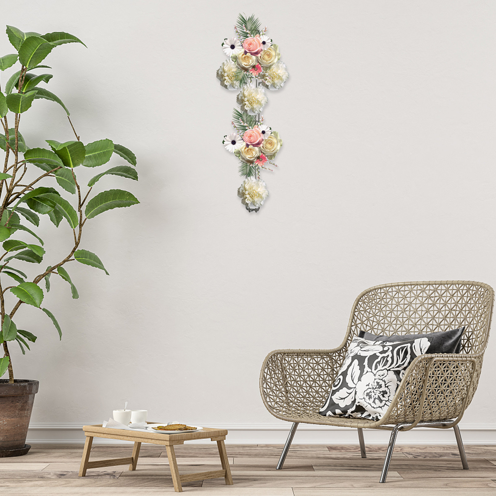 Cross Shape Iron Wreath Frame  - Wreath Form Wire avis et prix
