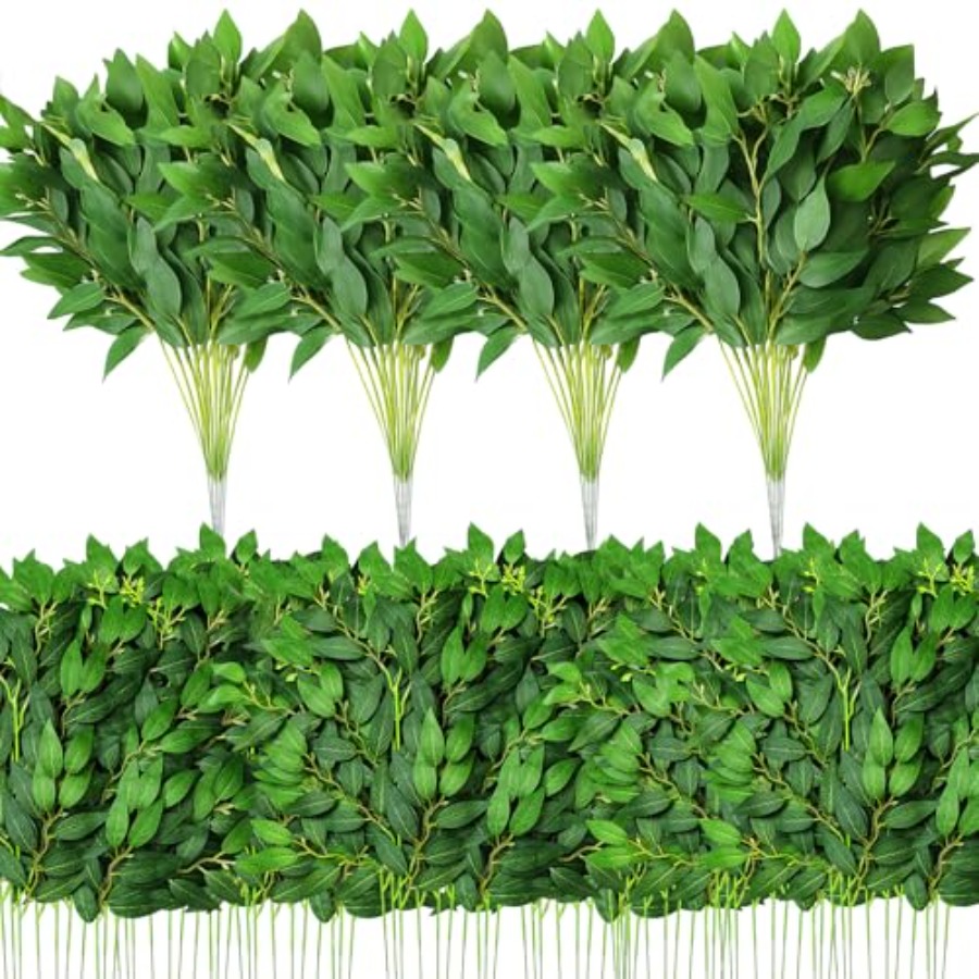 80 Pcs Italian Ruscus Greenery - Ruscus Stem Faux avis et prix