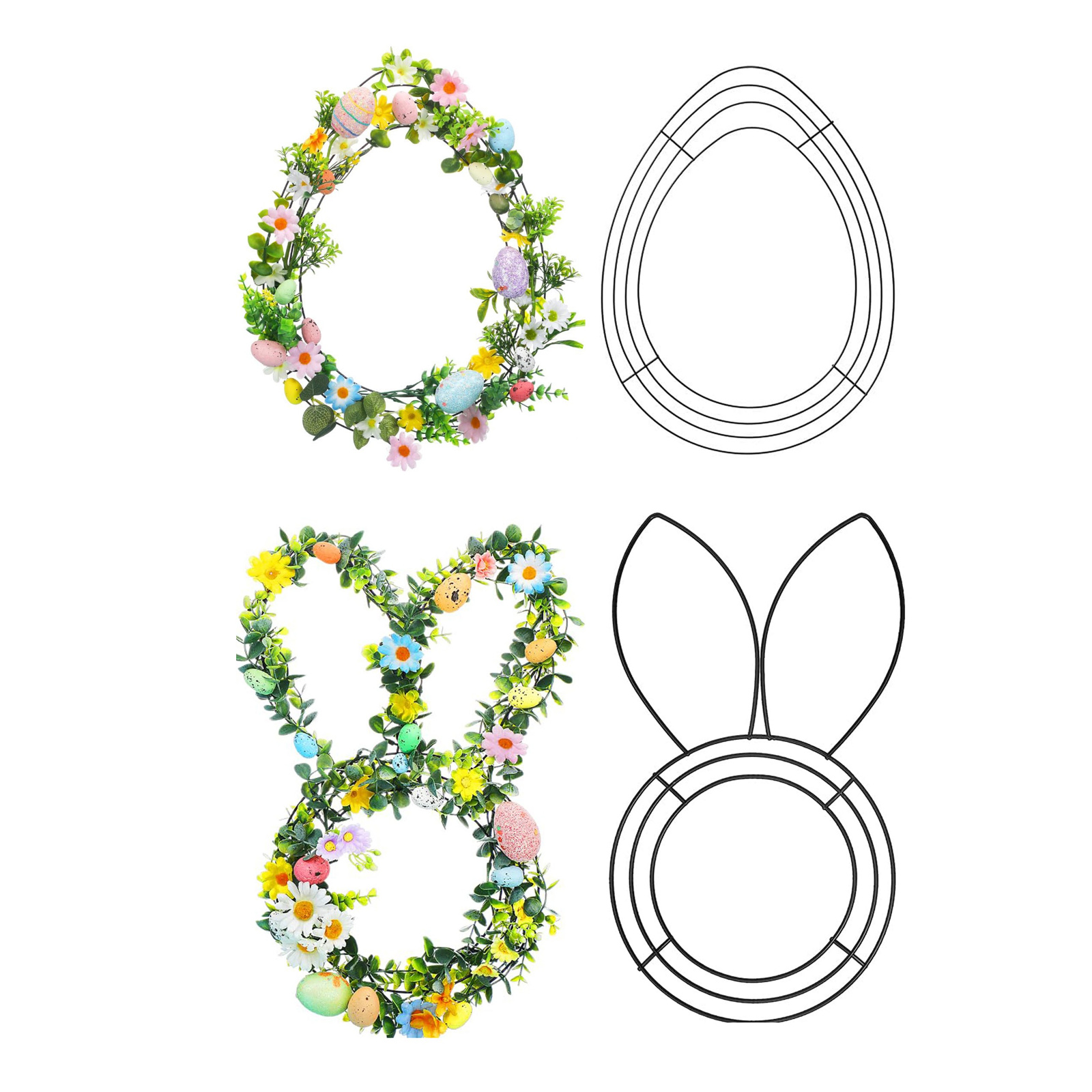 Easter Bunny Shaped Wire Wreat - Wreath Form Wire avis et prix